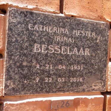 BESSELAAR Catherina Hester 1931-2018