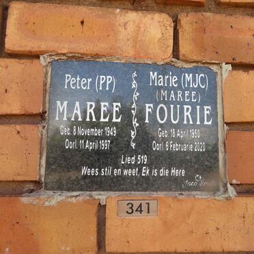 MAREE P.P. 1949-1997 & M.J.C. FOURIE 1950-2020