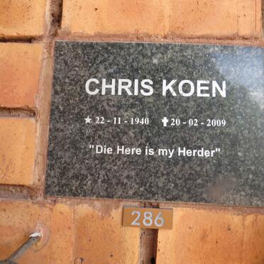 KOEN Chris 1940-2009