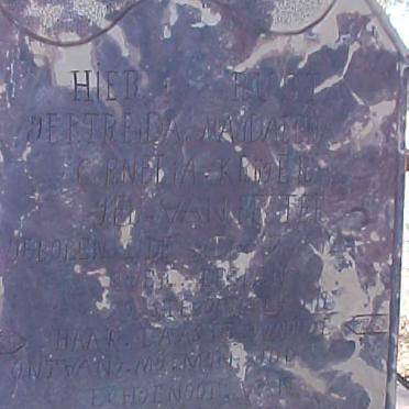 KRUGER Gertreda Magdalena Cornelia nee VAN BESTER 1892-1919