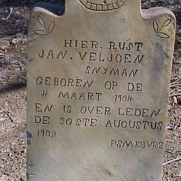 SNYMAN Jan Veljoen 1904-1904