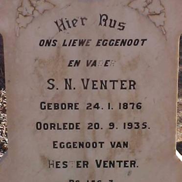 VENTER S.N 1876-1935
