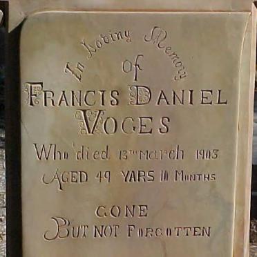 VOGES  Francis Daniel  -1903