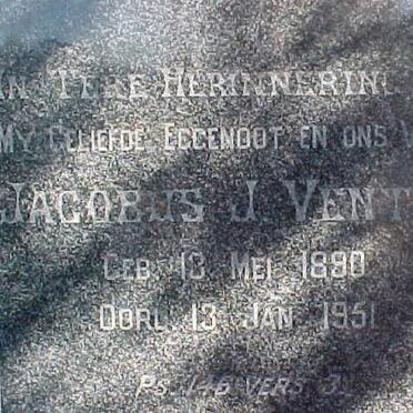 VENTER Jacobus J. 1890-1951