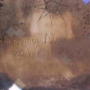 WESTHUIZEN Cornelia Elizabeth, v.d. 1912-1924