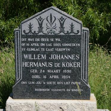 KOKER Willem Johannes Hermanus, de 1890-1954