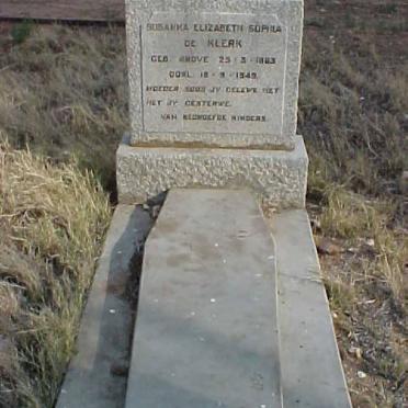 KLERK Susanna Elizabeth Sophia, de 1863-1949