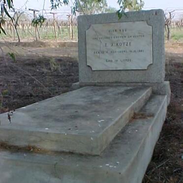 KOTZE E.J. 1920-1941