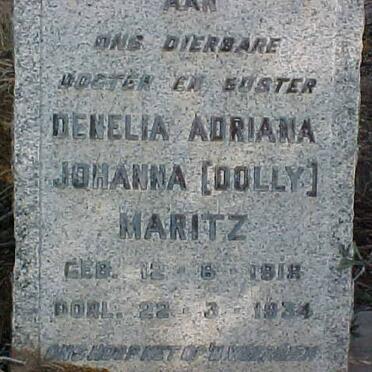 MARITZ Denelia Adriana Johanna 1918-1934