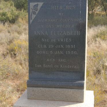 PLESSIS Anna Elizabeth, du nee DE VRIES 1891-1956