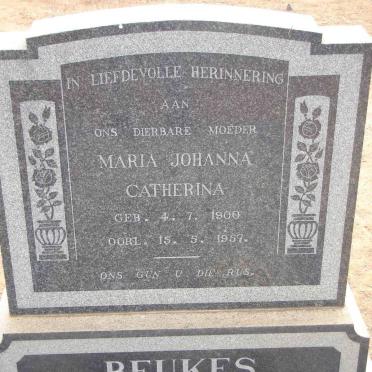 BEUKES Maria Johanna Catherina 1900-1957