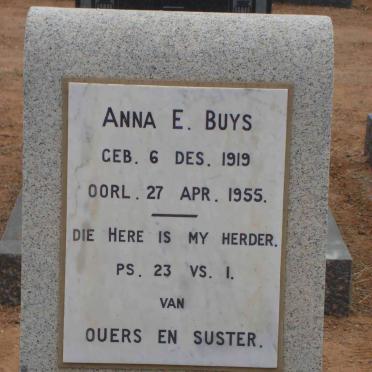 BUYS Anna E. 1919-1955