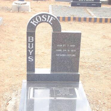 BUYS Kosie 1951-1951