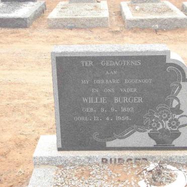 BURGER Willie 1892-1956