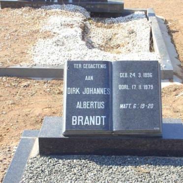 BRANDT Dirk Johannes Albertus 1896-1979