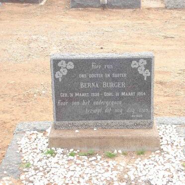 BURGER Berna 1939-1954