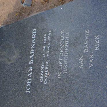 BARNARD Johan 1948-2005