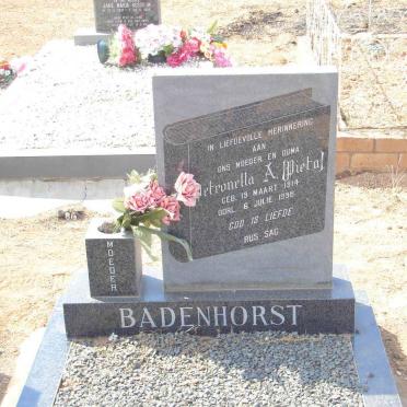 BADENHORST Petronella A. 1914-1998