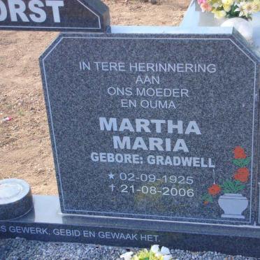 BADENHORST Johannes Jurgens 1917-2002 &amp; Martha Maria GRADWELL 1925-2006