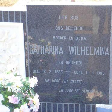 CLOETE Catharina Wilhelmina nee BEUKES 1925-1995