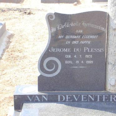 DEVENTER Jerome du Plessis, van 1928-1969