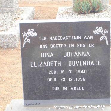DUVENHAGE Dina Johanna Elizabeth 1940-1956