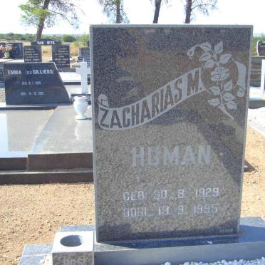 HUMAN Zacharias M. 1929-1995