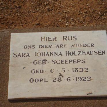 HOLZHAUSEN Sara Johanna nee SCHEEPERS 1832-1923