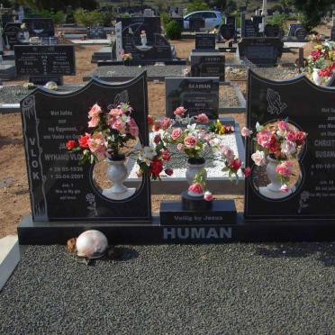 HUMAN Jan Wynand Vlok 1936-2001 &amp; Christina Susanna 1937-
