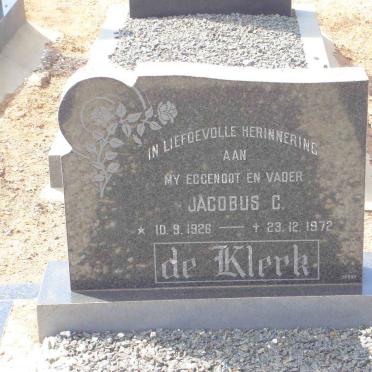 KLERK Jacobus C., de 1926-1972