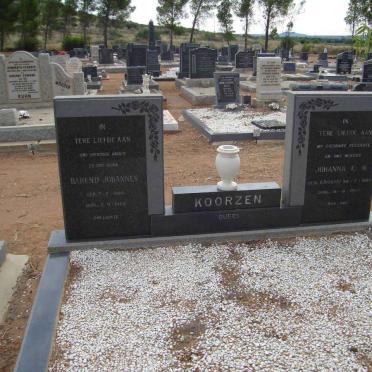 KOORZEN Barend Johannes 1886-1969 &amp; Johanna E.M. JOOSTE 1885-1967