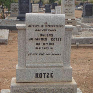 KOTZE Jurgens Johannes 1868-1951