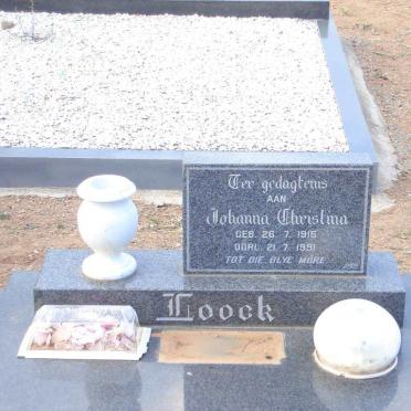 LOOCK Johanna Christina 1915-1991