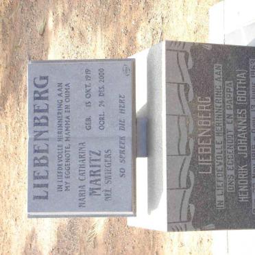 LIEBENBERG Hendrik Johannes 1916-1963 &amp; Maria Catharina SWIEGERS 1919-2000
