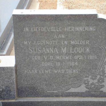 LOOCK Jan H. 1906-1971 &amp; Susanna M. V.D. MERWE 1906-1964