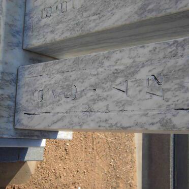 MERWE Callie, van der 1889-1929