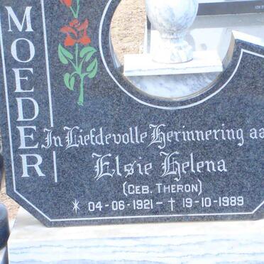 MERWE Elsie Helena, van der nee THERON 1921-1989