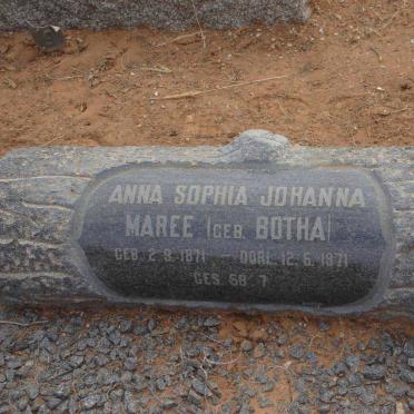 MAREE Anna Sophia Johanna nee BOTHA 1871-1971