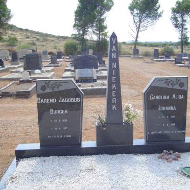 NIEKERK Barend Jacobus Burger, van 1898-1985 &amp; Carolina Alida Johanna, 1916-1999