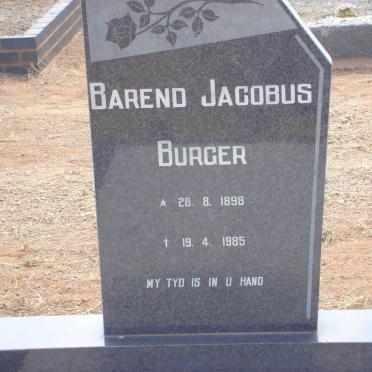 NIEKERK Barend Jacobus Burger, van 1898-1985 &amp; Carolina Alida Johanna 1916-1999