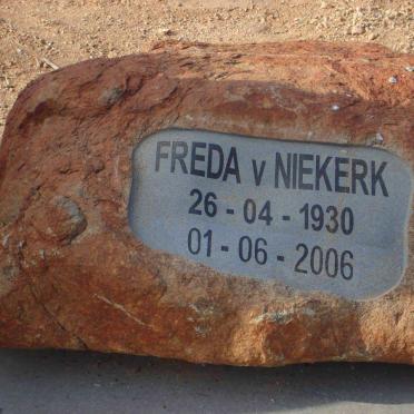 NIEKERK Freda, van 1930-2006