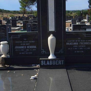 SLABBERT Johannes Hendrik 1899-1977 &amp; Wilhelmina Fredrieka LIEBENBERG 1913-1980