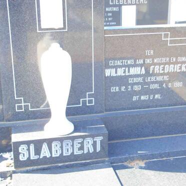 SLABBERT  Wilhelmina Fredrieka nee  LIEBENBERG 1913-1980