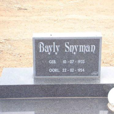SNYMAN Bayly 1933-1954