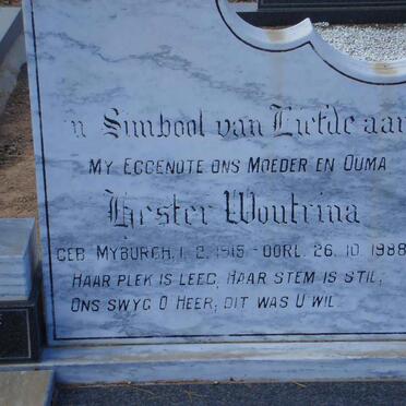 SANDENBERGH Hester Woutrina nee MYBURGH 1915-1988