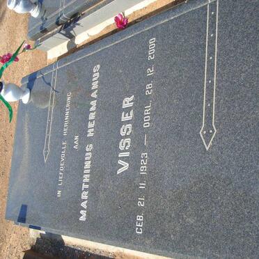 VISSER Marthinus Hermanus 1923-2000