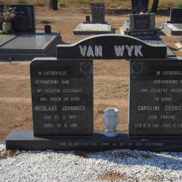 WYK Nicolaas Johannes, van 1897-1981 &amp; Caroline Georgia ENSLIN 1901-1998