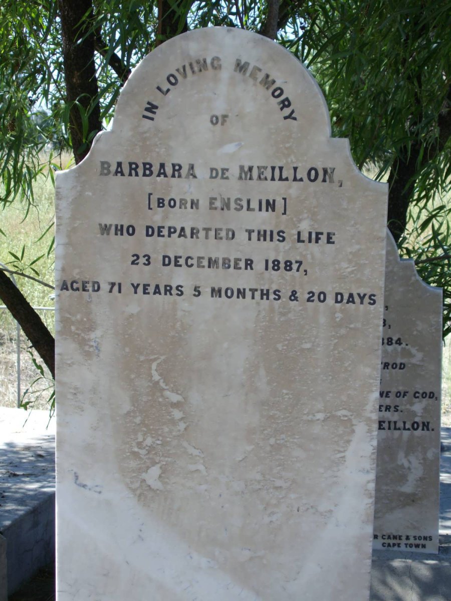 MEILLON Barbara, de nee ENSLIN -1887
