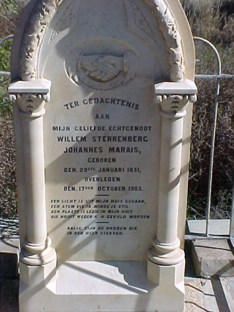MARAIS Willem Sterrenberg Johannes 1851-1903