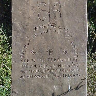 MARITZ Hendrik Gideon 1837-1900